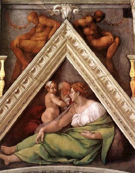 Michelangelo Buonarroti Ancestors of Christ china oil painting image